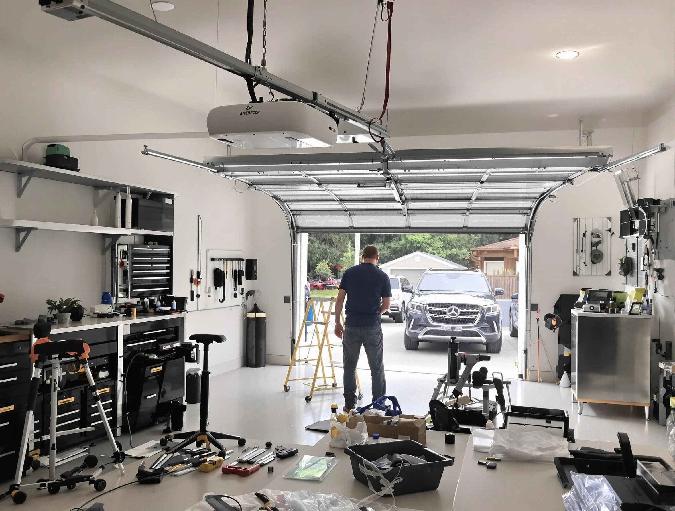 Garage door opener installation by Somerville Garage Door Repair in Somerville