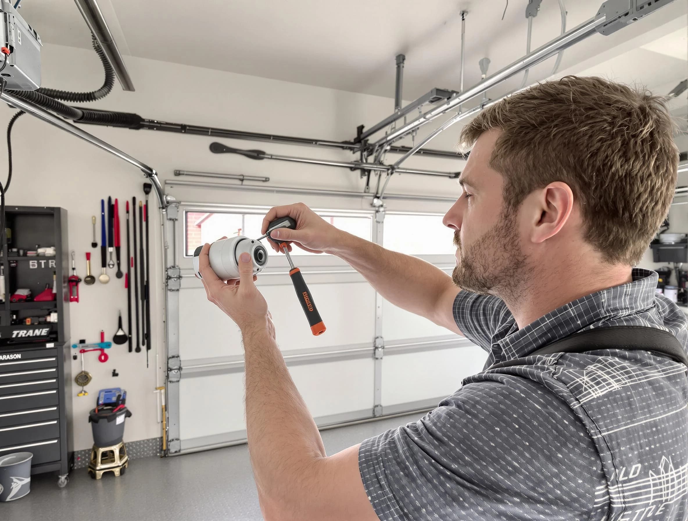 Garage door opener repair service by Somerville Garage Door Repair in Somerville